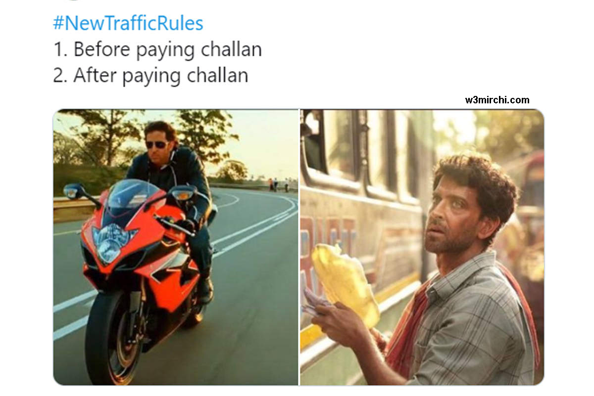 Traffic Challan Funny Meme